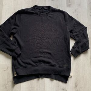Sean John‎ Raised Lion Applique Sweatshirt XL black side zippers 3D